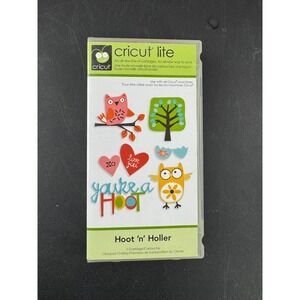Cricut Lite Hoot 'n' Holler Shape Cartridge and Keypad Overlay Owl Tree Heart